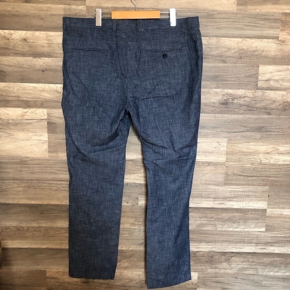 Perry Ellis Lightweight Denim Trousers Pants Size 38 - Picture 7 of 12